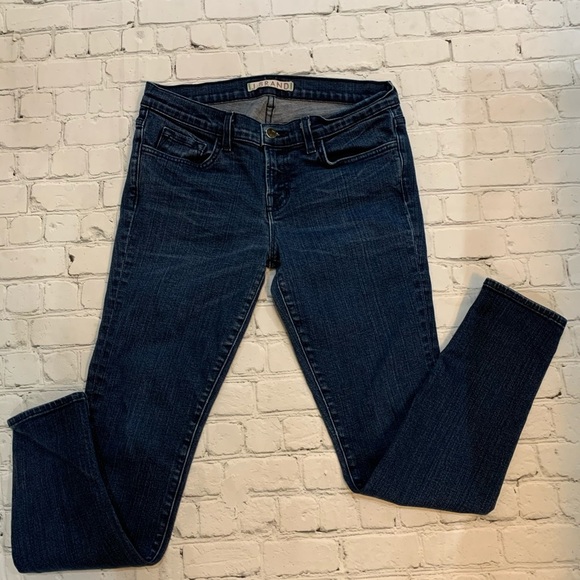 J Brand The Skinny Shark Blue Jeans Medium Wash Stretchy Mid-Rise No Distressing - Picture 4 of 10